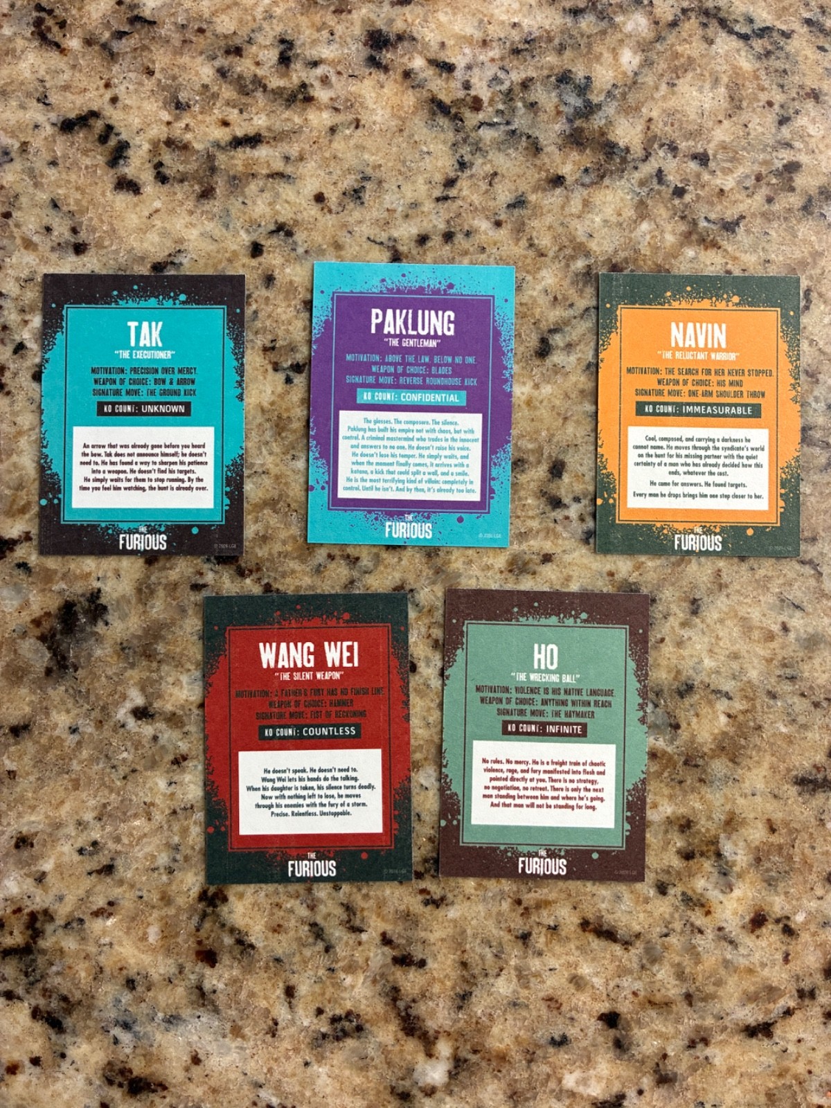 THE FURIOUS MOVIE 2026 REGAL EXCLUSIVE COLLECTIBLE CHARACTER CARDS FULL SET OF 5