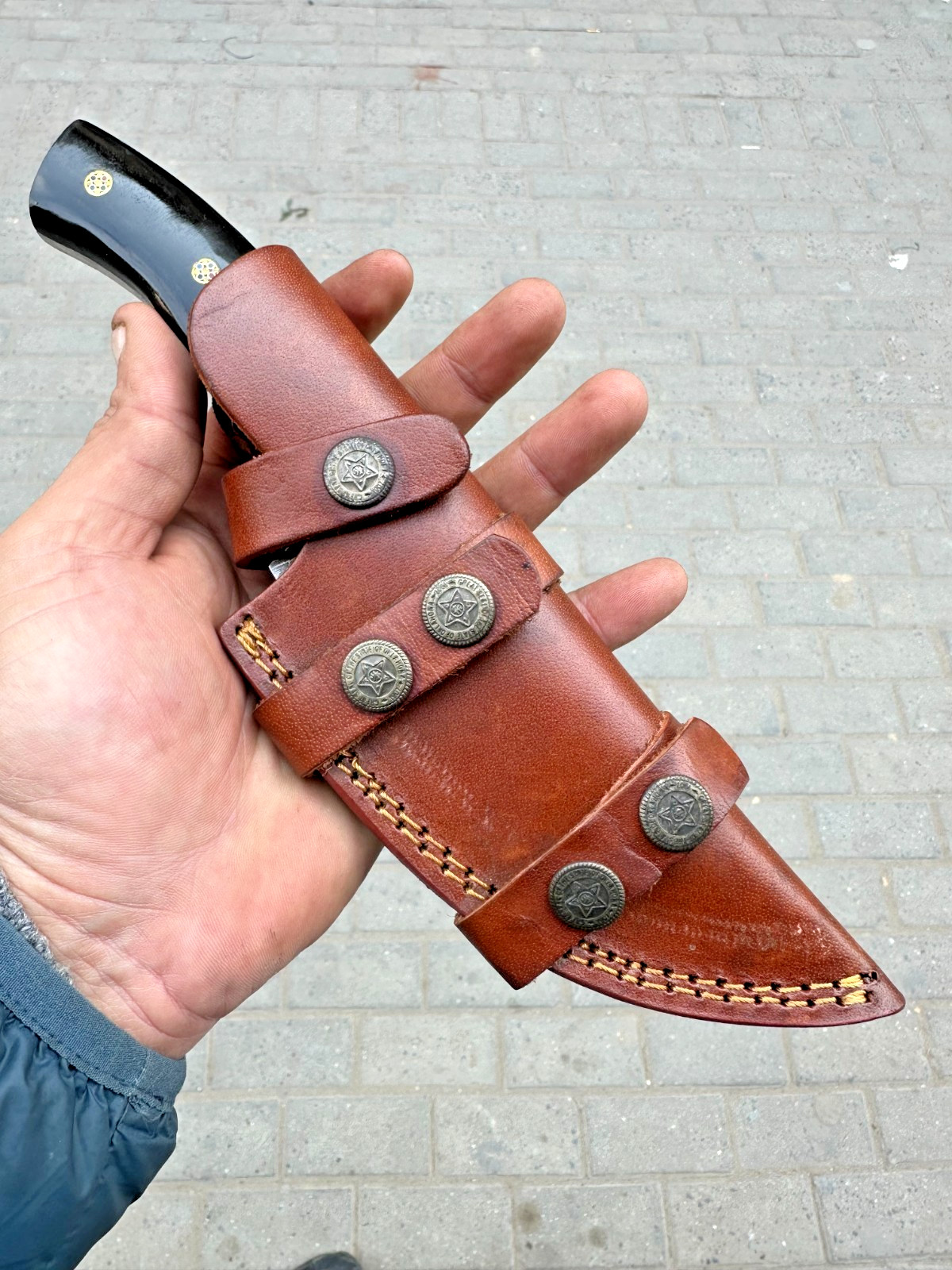 Custom HandMade Damascus Hunting Tracker Knife / Hand Forged Damascus Steel 1335