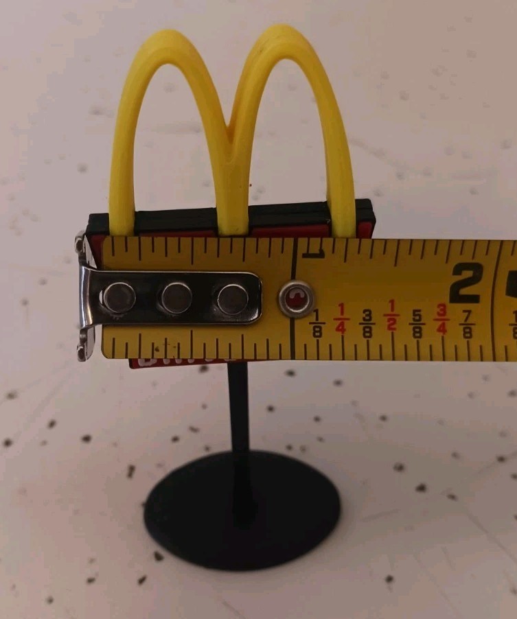 „N Scale“ „New“ McDonalds Restaurant Drive Thru Sign DOUBLE-SIDED 3″ TALL