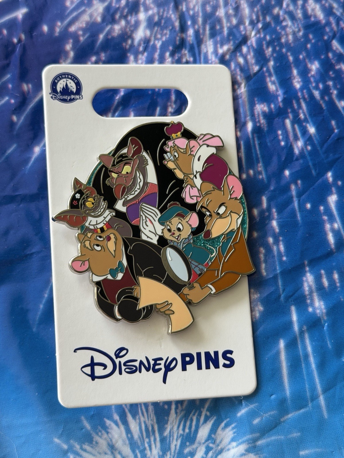 2026 Disney Parks Great Mouse Detective Cast Cluster Pin Basil Ratigan Fidget