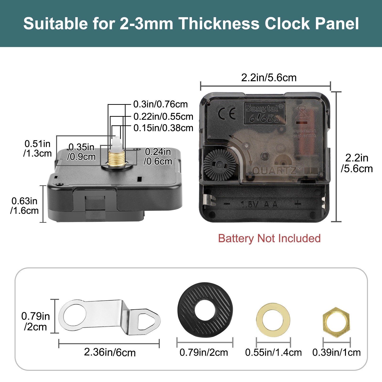 DIY Clock Parts Movement Quartz Mechanism Wall Replacement Repair Tool Hands Kit