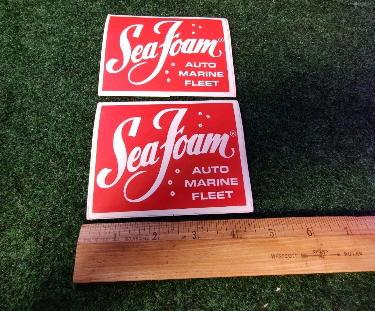 2 Sea Foam Sticker Decal Car Truck Motorcycle Original NOS Cooler Car Marine 5S7