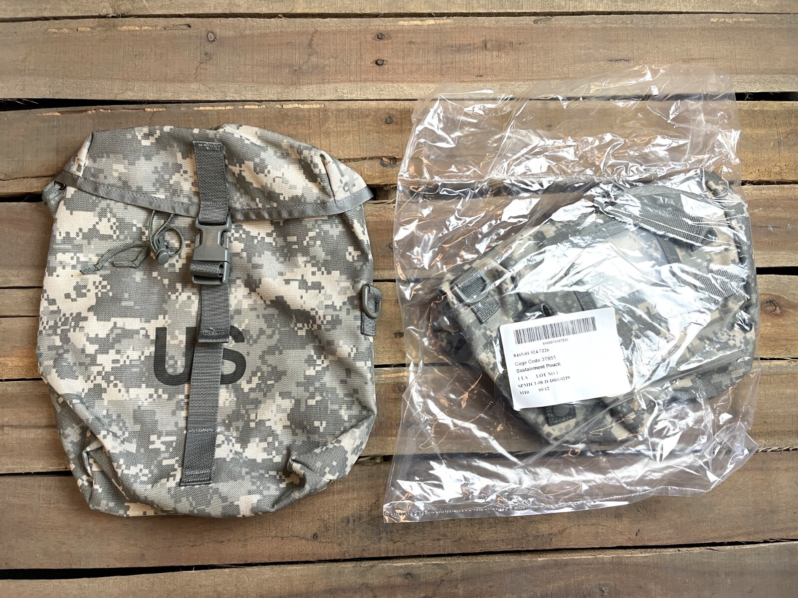 NIB US ARMY ISSUED MOLLE II ACU UCP SUSTAINMENT POUCH FOR RUCKSACK NIP