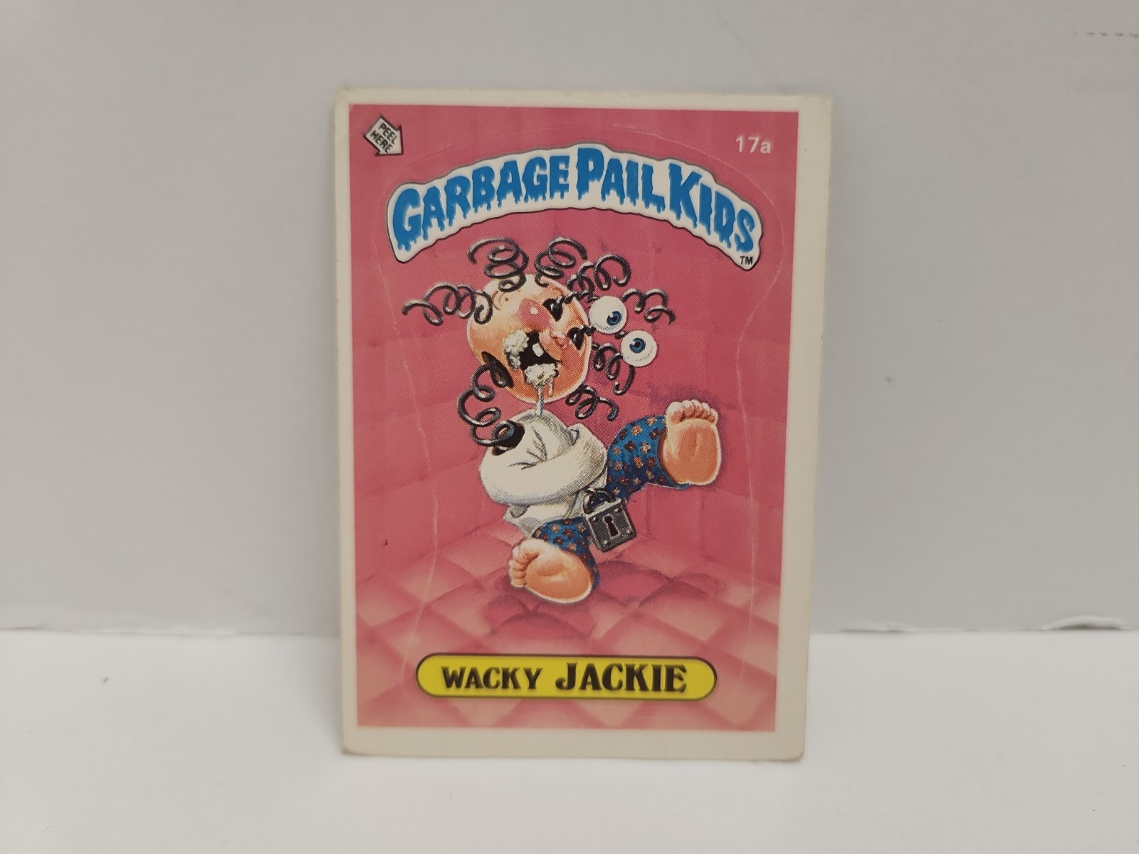 1985 Topps Garbage Pail Kids Series 1 Matte 17a Wacky Jackie Soft Corners
