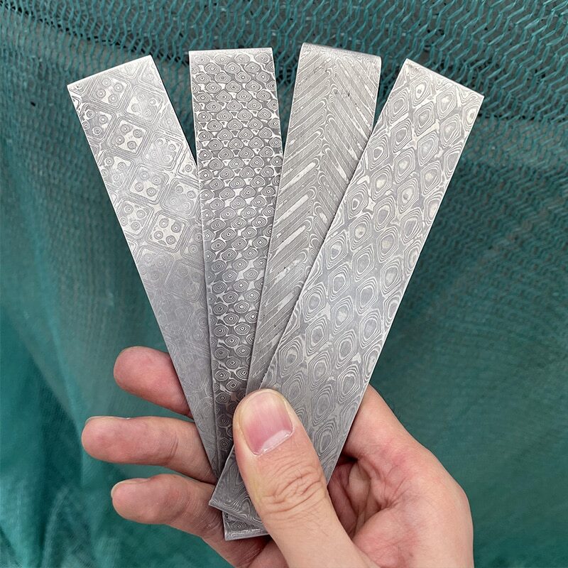 Damascus VG10 Sandwich Steel Billet Blanks Knife Making Material Heat Treated