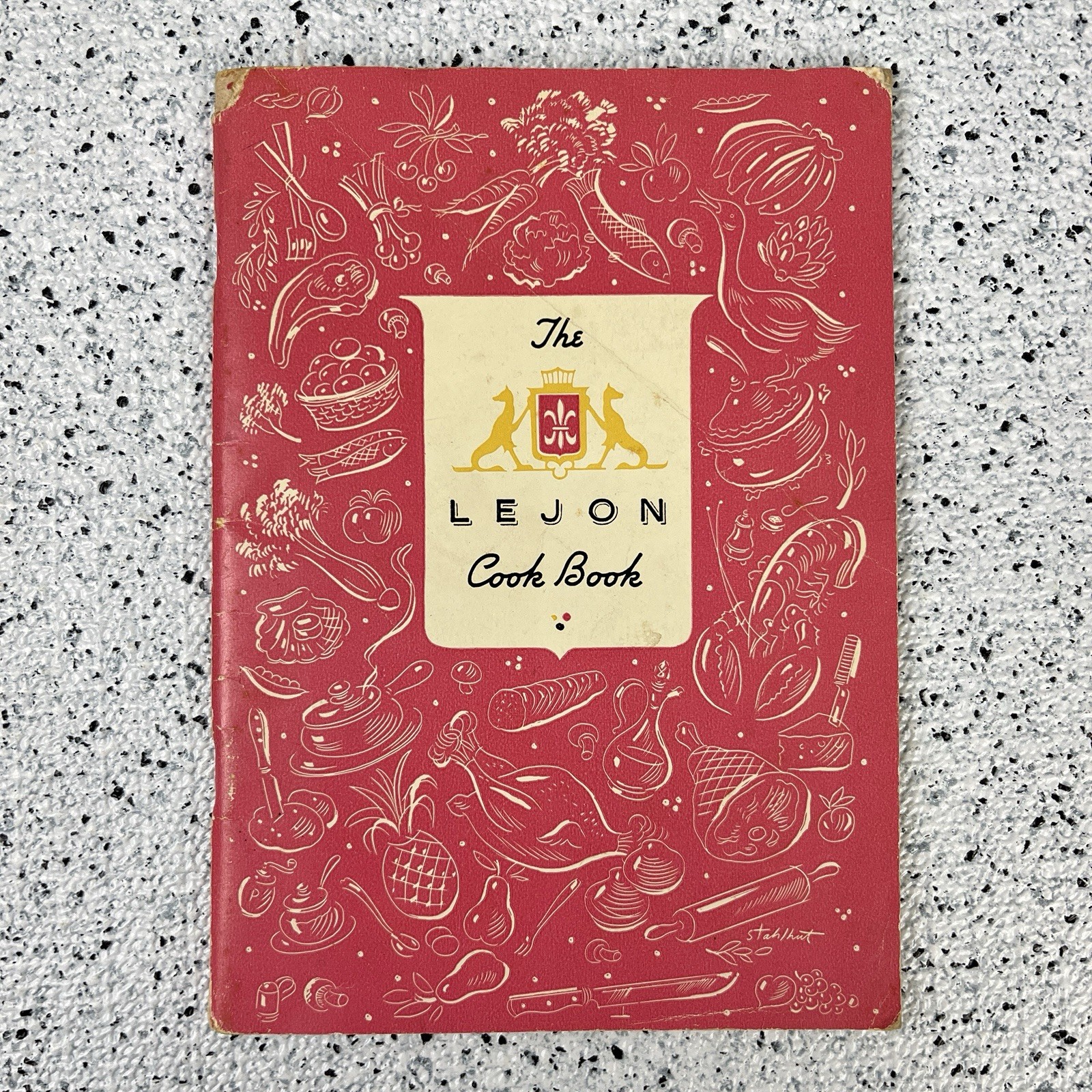Vintage The Lejon Cook Book 1947 Jeanne Owen Cooking with Wine Nat’l Distillers