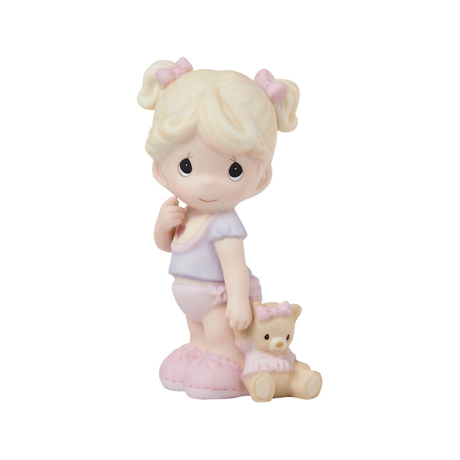 Precious Moments Figurine Tickled Pink Girl Ruffled Pants 4.25in Tall 222018