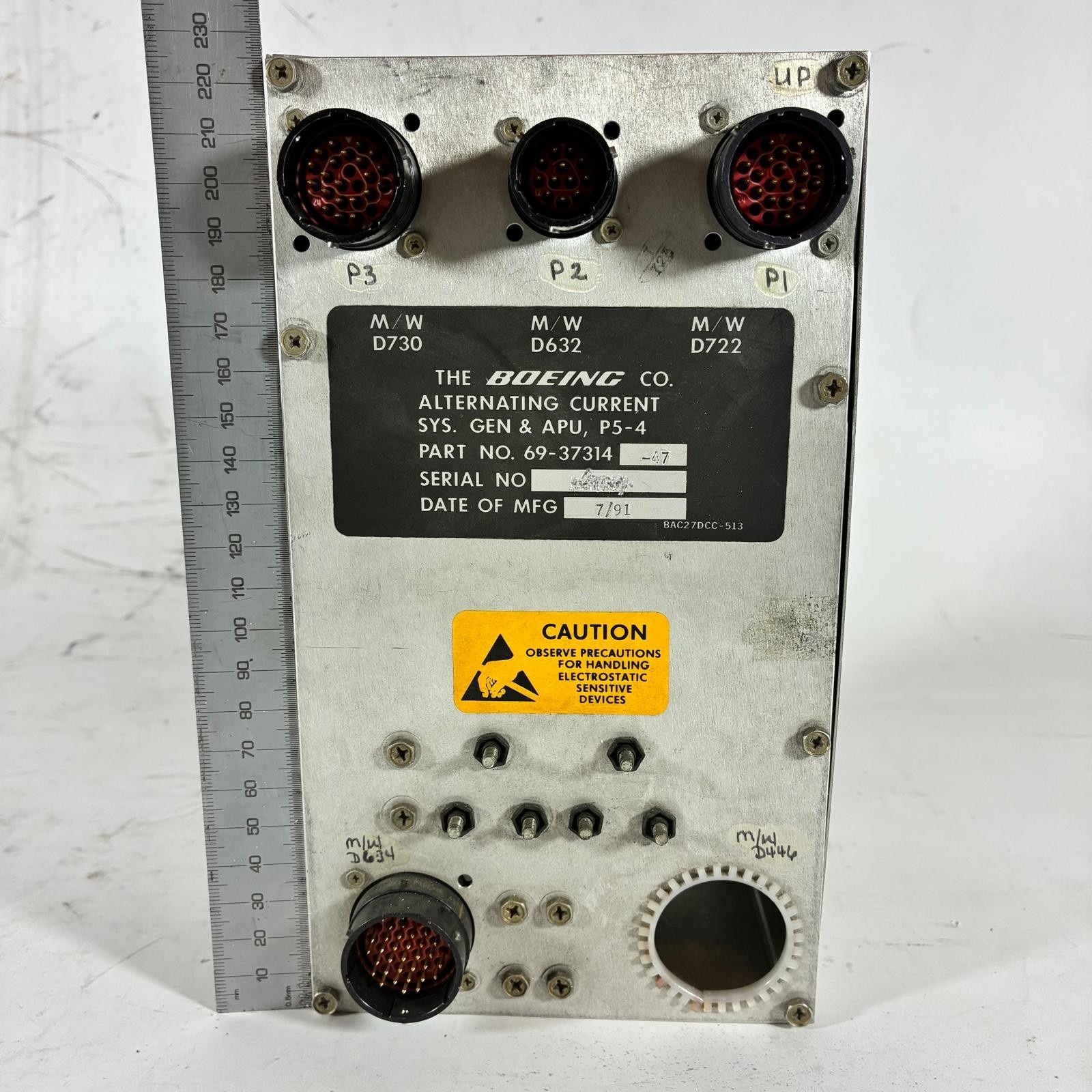 Boeing 737 APU Generator Control Panel Cockpit Aircraft Aviation Simulator