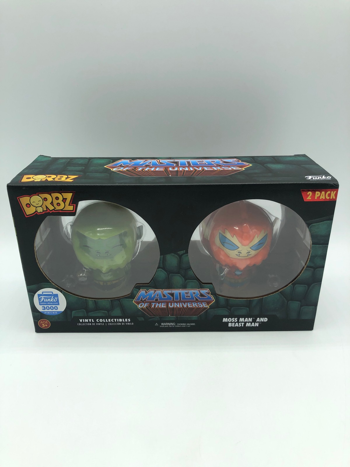 Dorbz 2 Pack Masters of the Universe Flocked Moss Man/Beast Man 3000 PCS