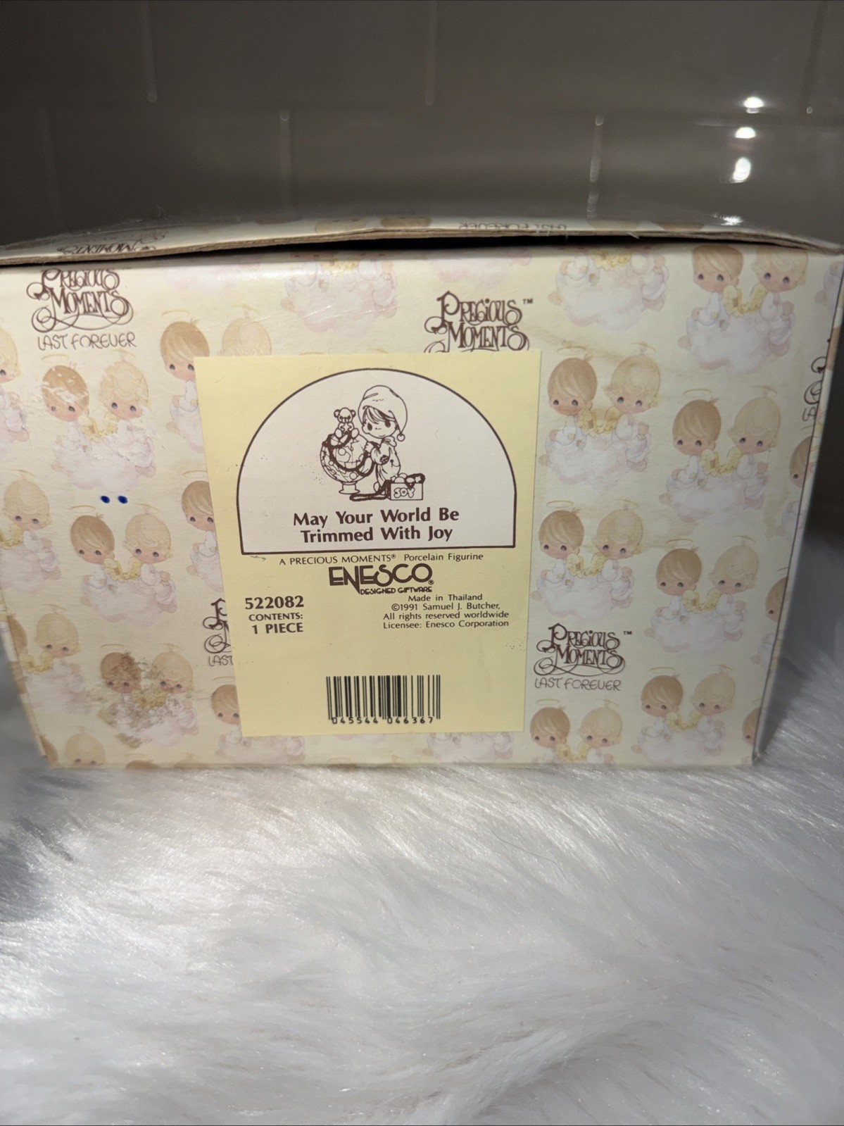 Precious Moments 522082 “May Your World Be Trimmed With Joy” 1991 New W/Box