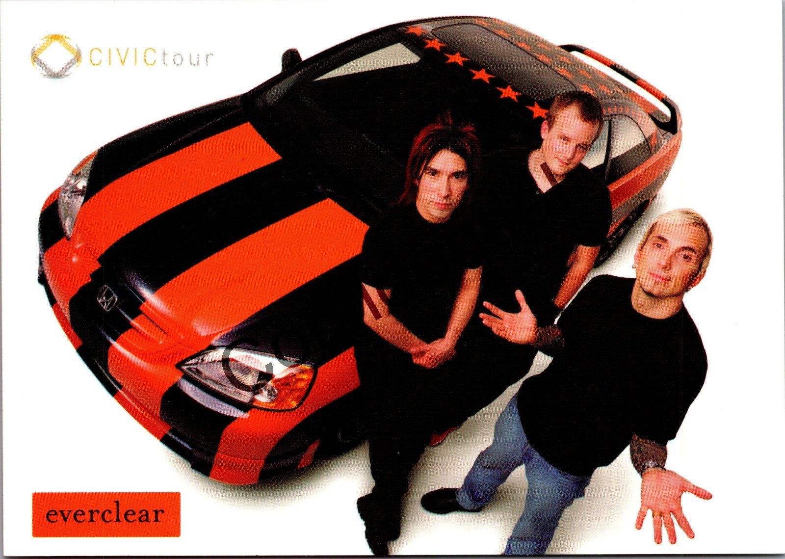 Everclear Rock Group Honda Civic CivicTour Automobile Car Tour Postcard V172