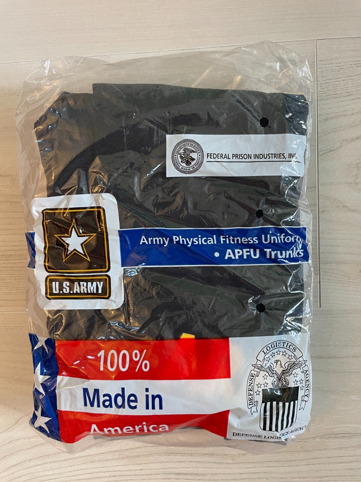 Men’s APFU Shorts Army Black and Gold PT Physical Fitness Shorts Trunks Large