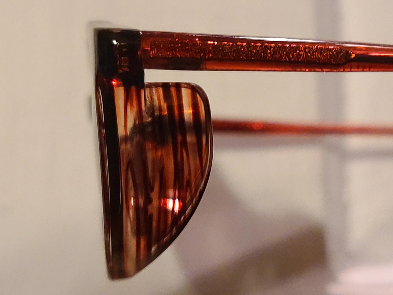 Reproduction WWII German Luftwaffe Umbral Sunglasses Vintage 1940s Red Brown