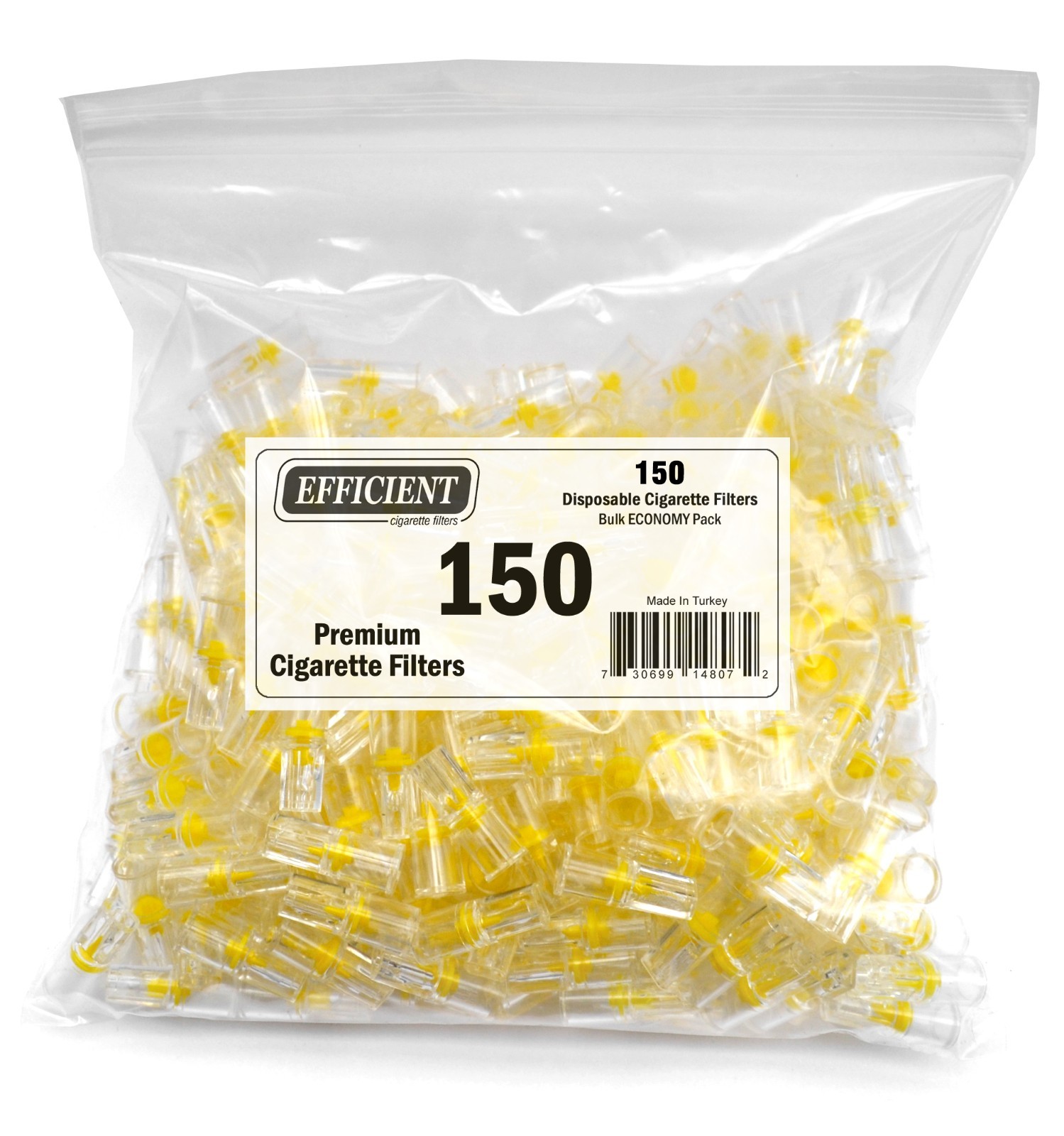 EFFICIENT Bulk Cigarette Filter Tips Block, Filter Out Tar & Nic (150 Filters)