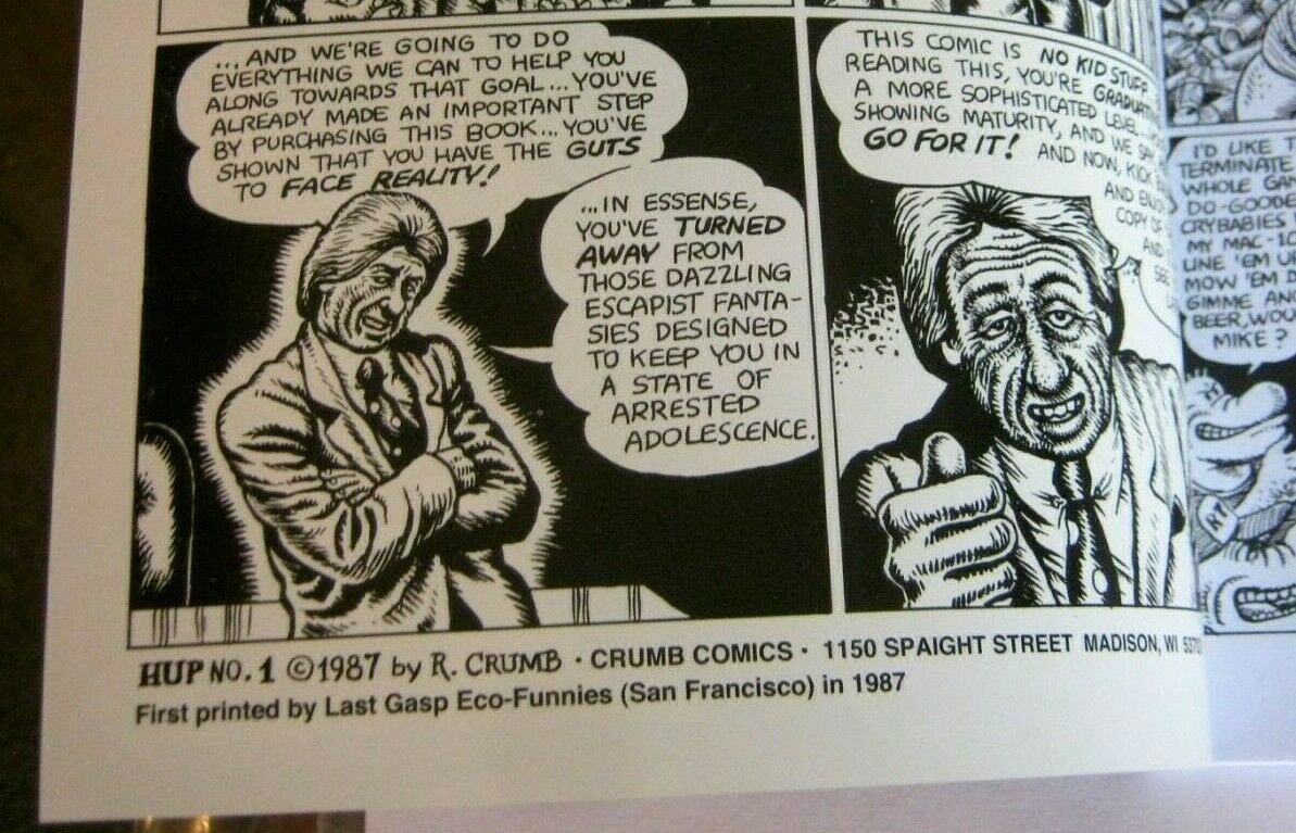 HUP #1 R Crumb comics Devil Girl VF/NM heavy archival stock 2014 B&B free ship