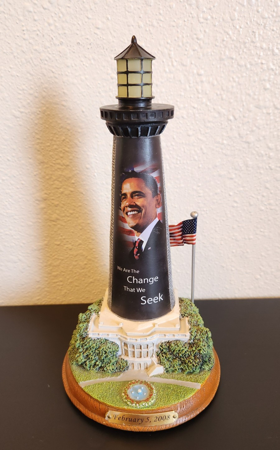 Barack Obama 44th President Light House Statue- Free Shipping