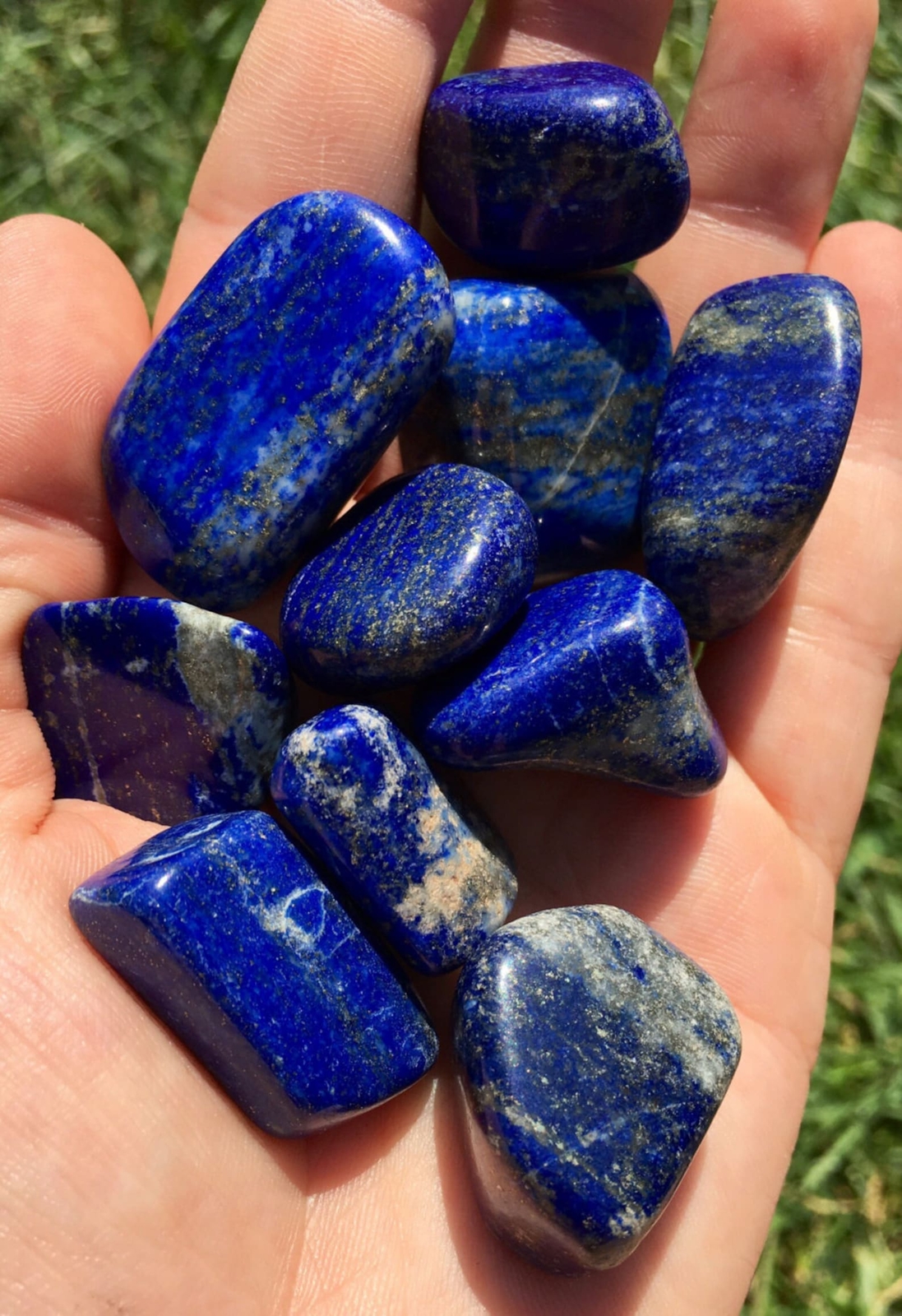 Lapis Lazuli Tumbled Stone – A Quality by New Moon Beginnings