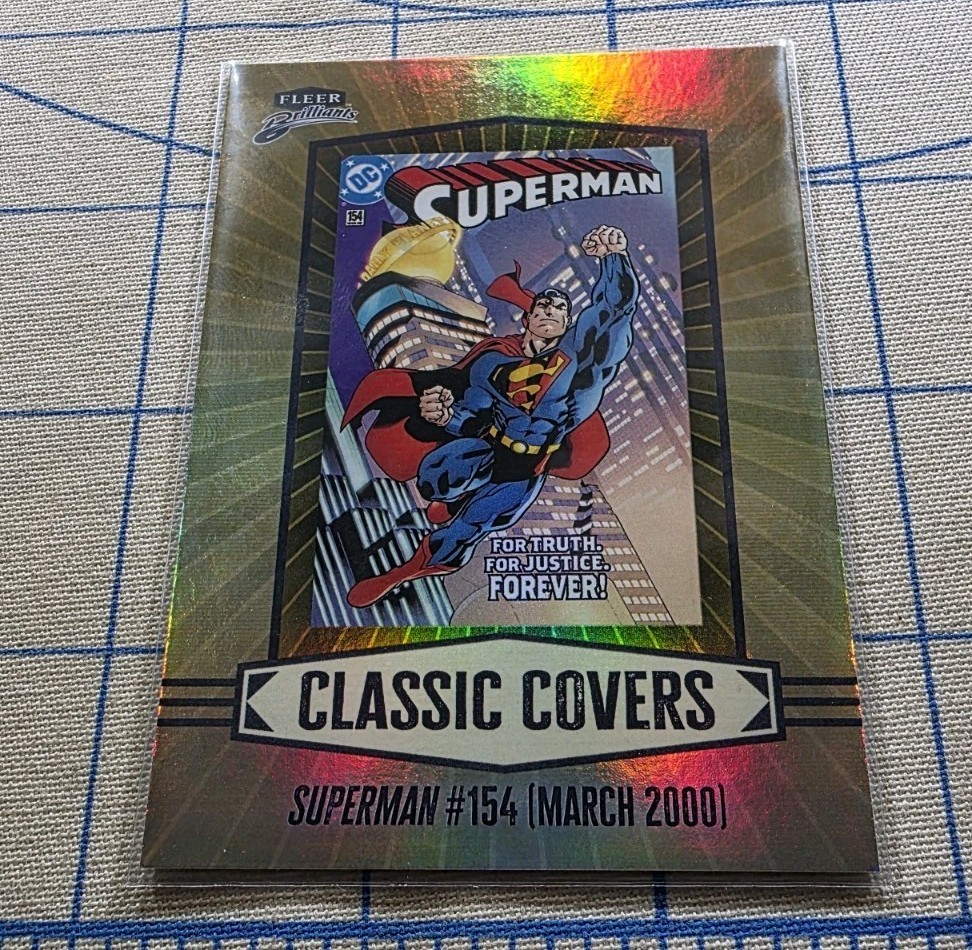 Fleer Brilliants – Superman #154 CC-13 – Classic Covers – DC Comics Card