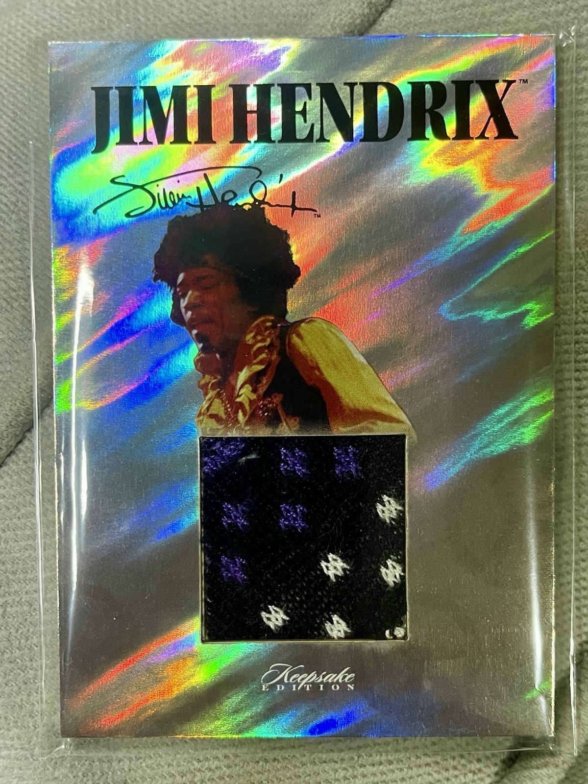 2025 JIMI HENDRIX MEMORABILIA TRI-COLOR PATCH Keepsake Collection Card #185
