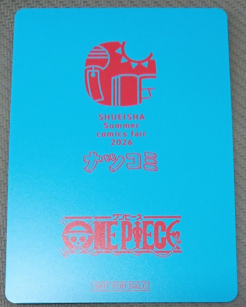 One Piece NatsuComi 2026 Metakira Card Eiichiro Oda Summer Comics Fair Promo NM