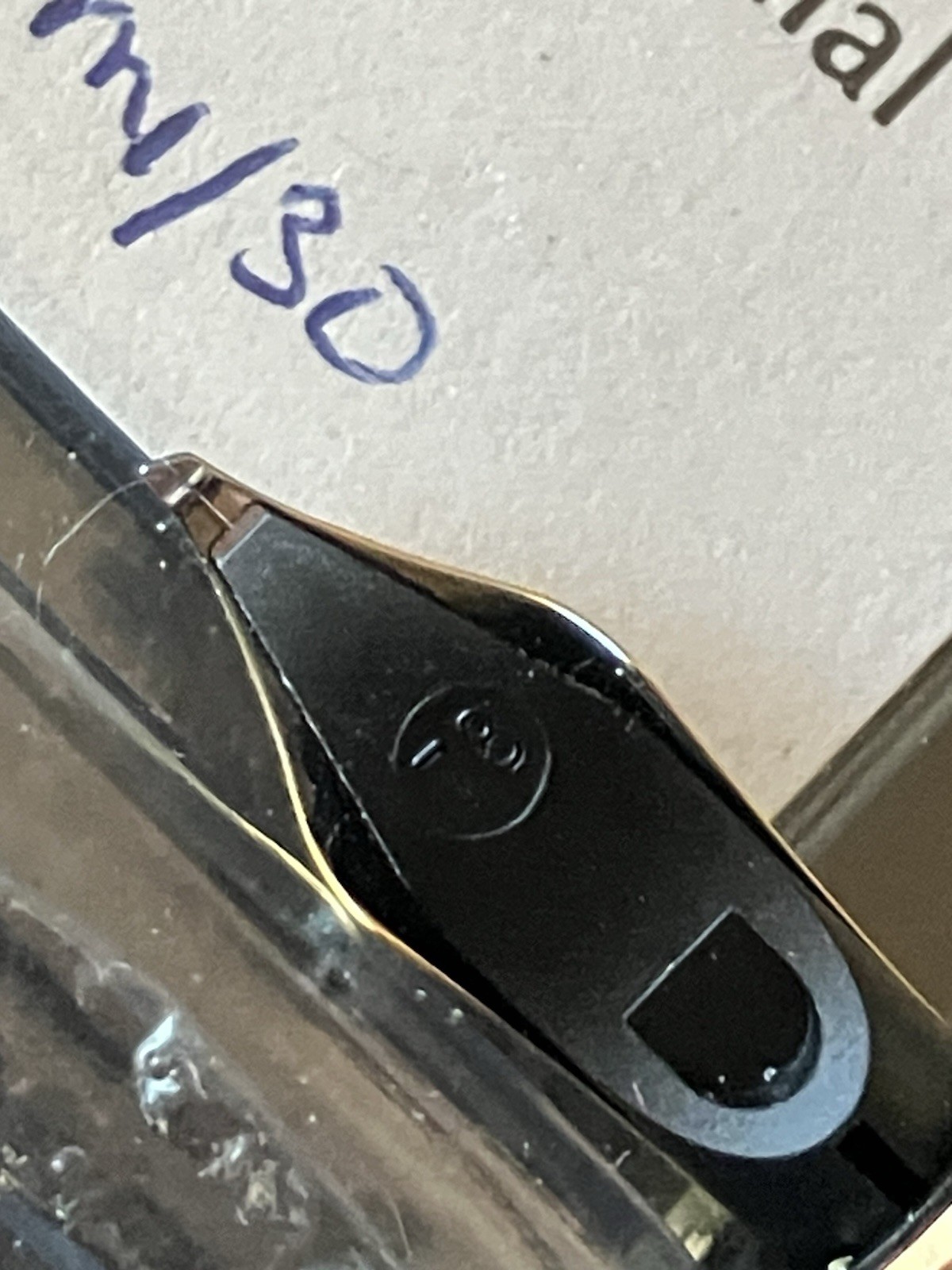 Parker Duofold Centennial Nib Unit MEDIUM OBLIQUE ITALIC #78 Arrow Style