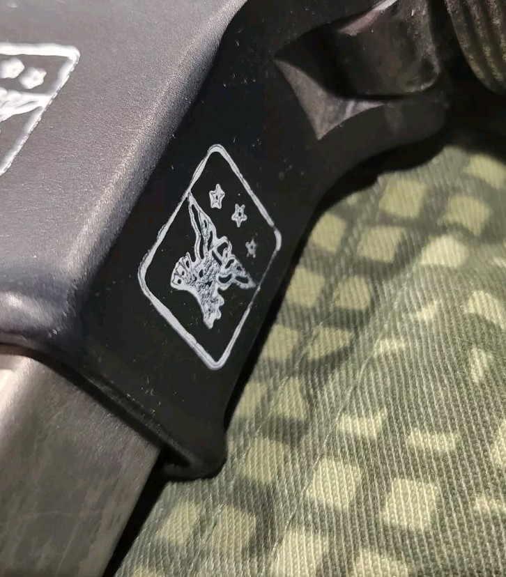 3/4 inch Department of Defense Acceptance Ink Stamp Eagle 3 stars