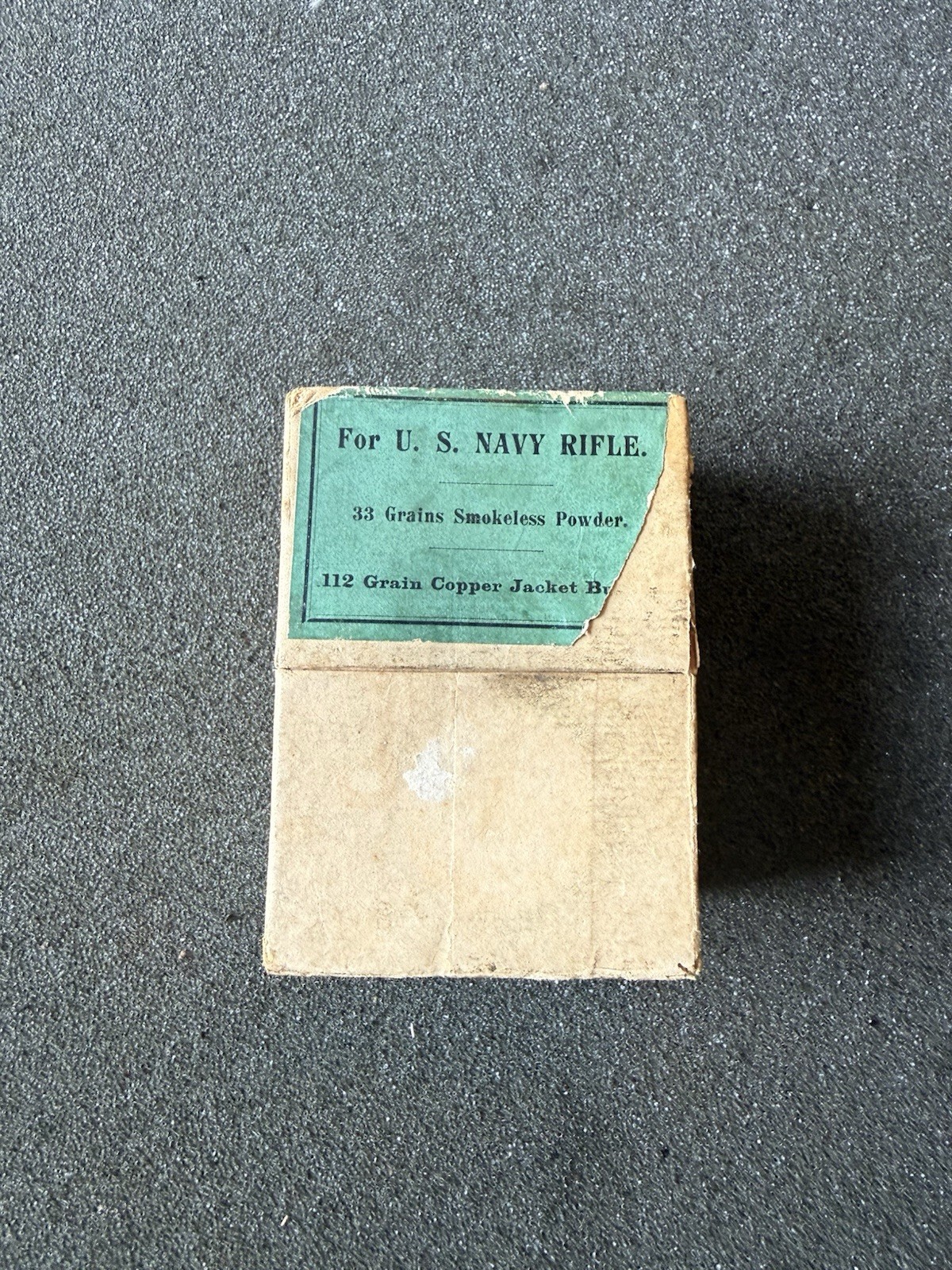 Rare Winchester Lee Navy Rifle 6mm Ammo Box Straight Pull