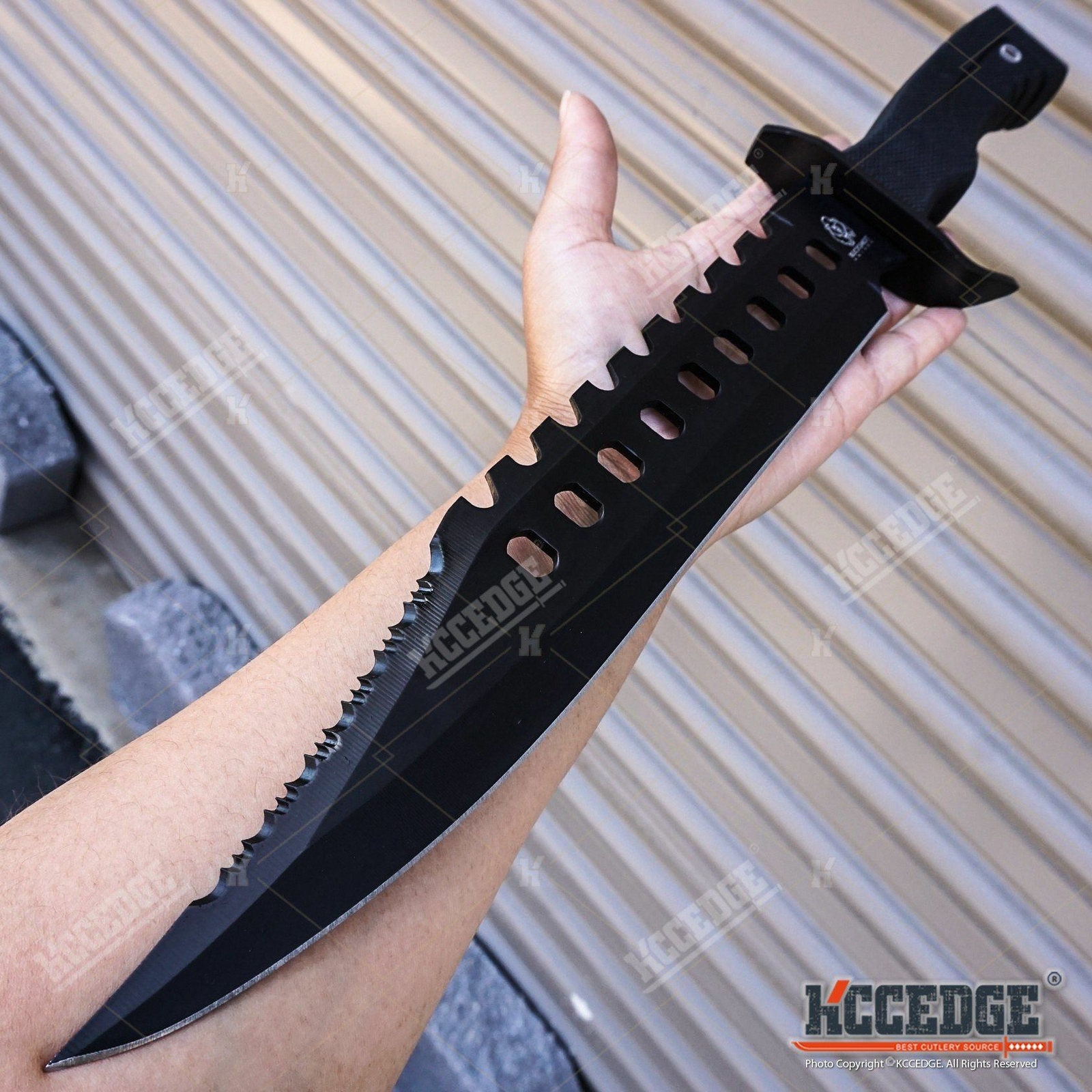 17″ Stainless Steel Razor Sharp Bowie Blade Hunting Tactical Knife with Sheath