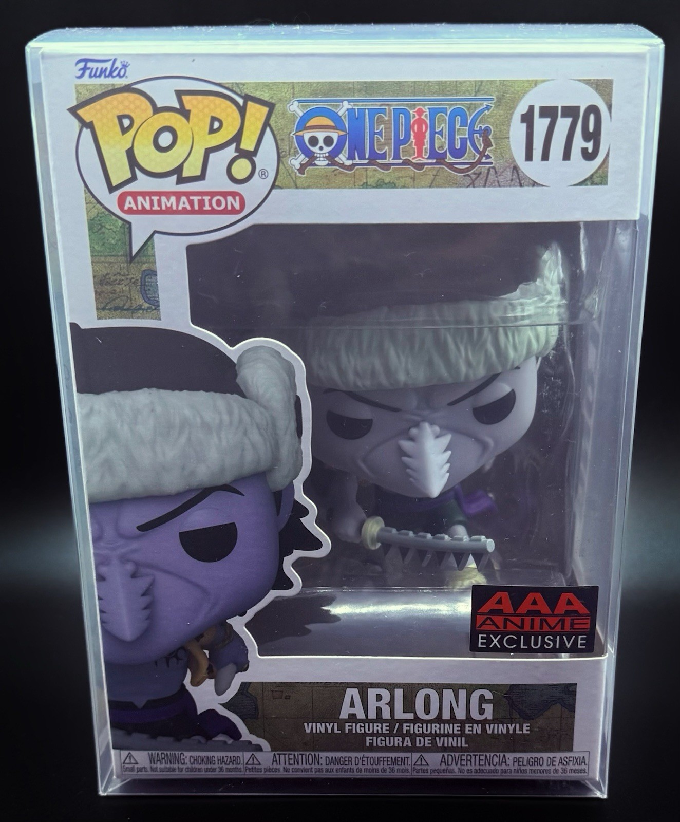 🔥 FUNKO POP ARLONG #1779 ONE PIECE AAA ANIME EXCLUSIVE W/ PROTECTOR 🔥