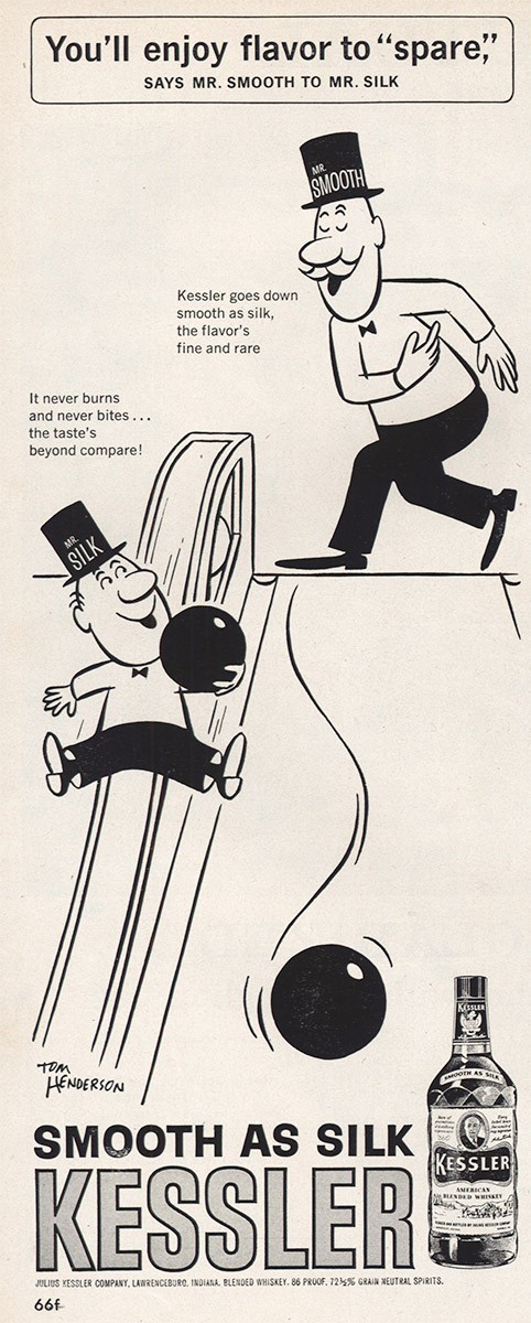 1960 Kessler Whiskey: Enjoy Flavor to Spare Vintage Print Ad
