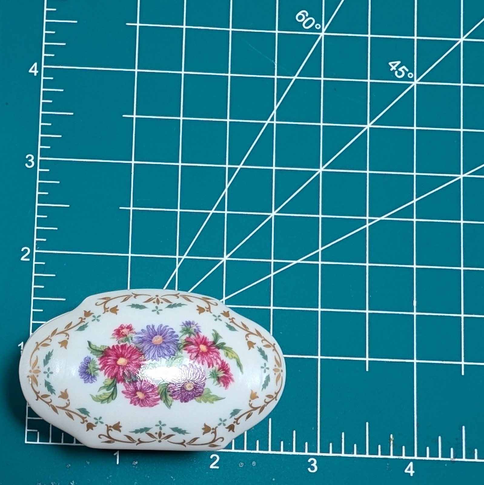 Limoges Porcelain Floral 24k Gilded Trinket Box Lot Tulip Marigold China Aster