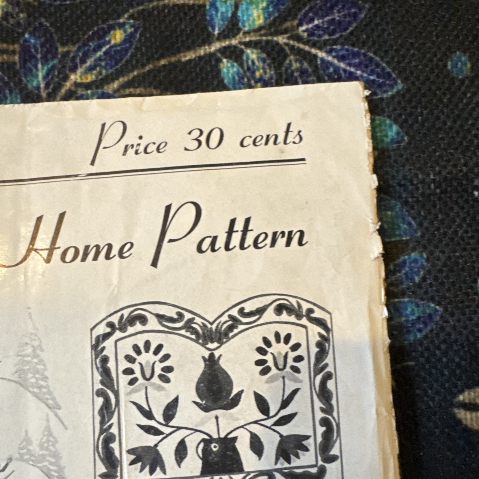 RARE Antique American Home Pattern No A573 Furniture Decoration FF HTF 1940’s