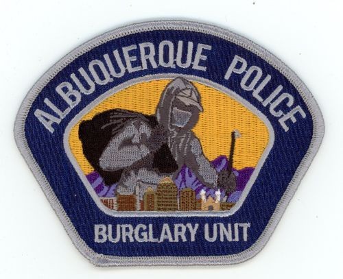 NEW MEXICO NM ALBUQUERQUE POLICE BURGLARY UNIT NICE SHOULDER PATCH SHERIFF