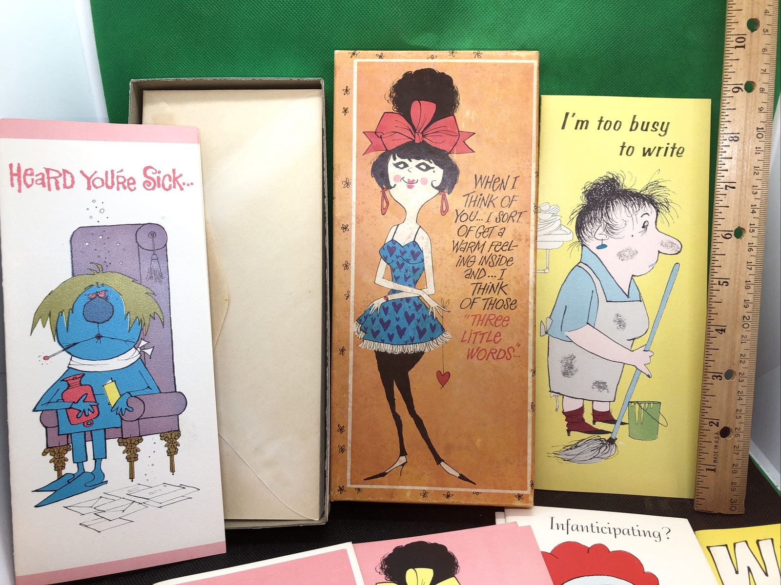 Greeting Cards VINTAGE BOX OF STUDIO SLIMS ALL OCCASIONS UNUSED IN ORIG BOX
