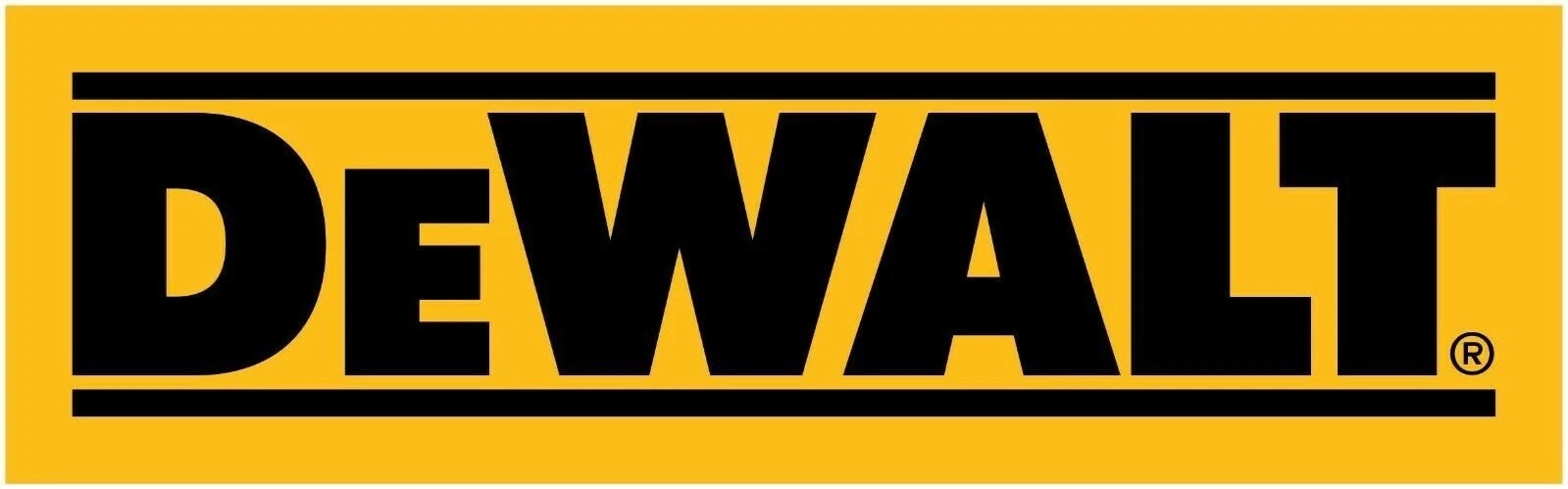 Dewalt Tools Black Text Logo Vinyl Decal (Group of 2) – Different Sizes
