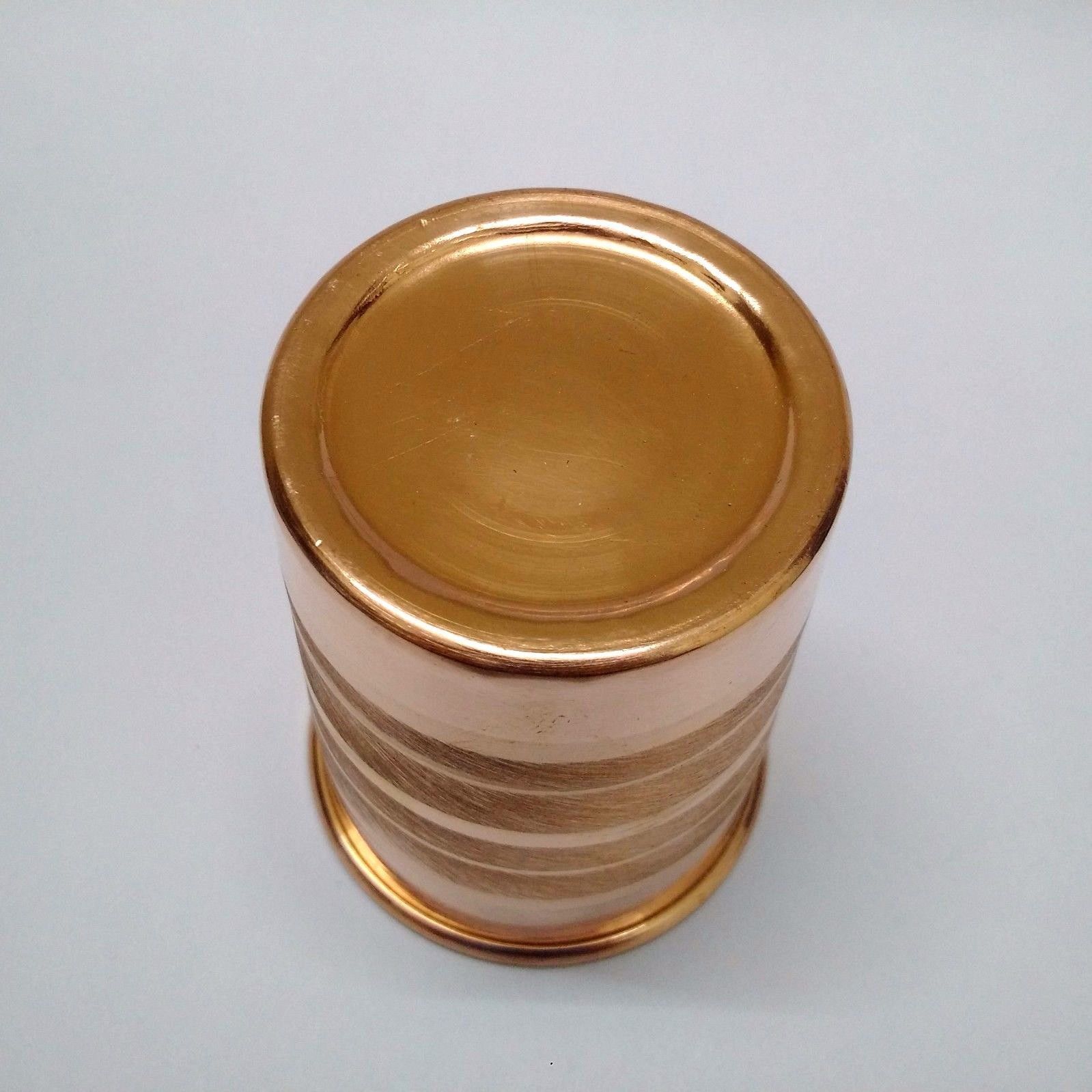 100% Pure Copper Glass Tumbler Mug Ayurveda Health Yoga Benefits ( 300ml)