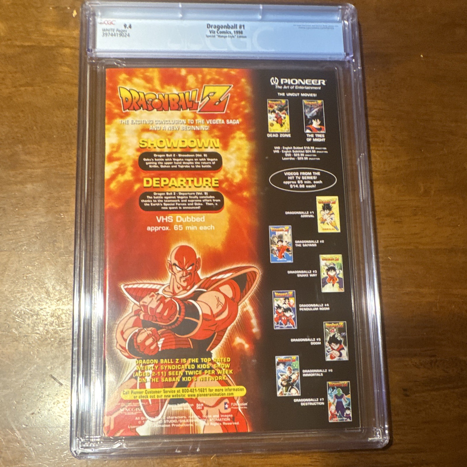 Dragonball #1 (1998 Viz Comics) CGC 9.4 Near Mint Special Manga-Style Ed
