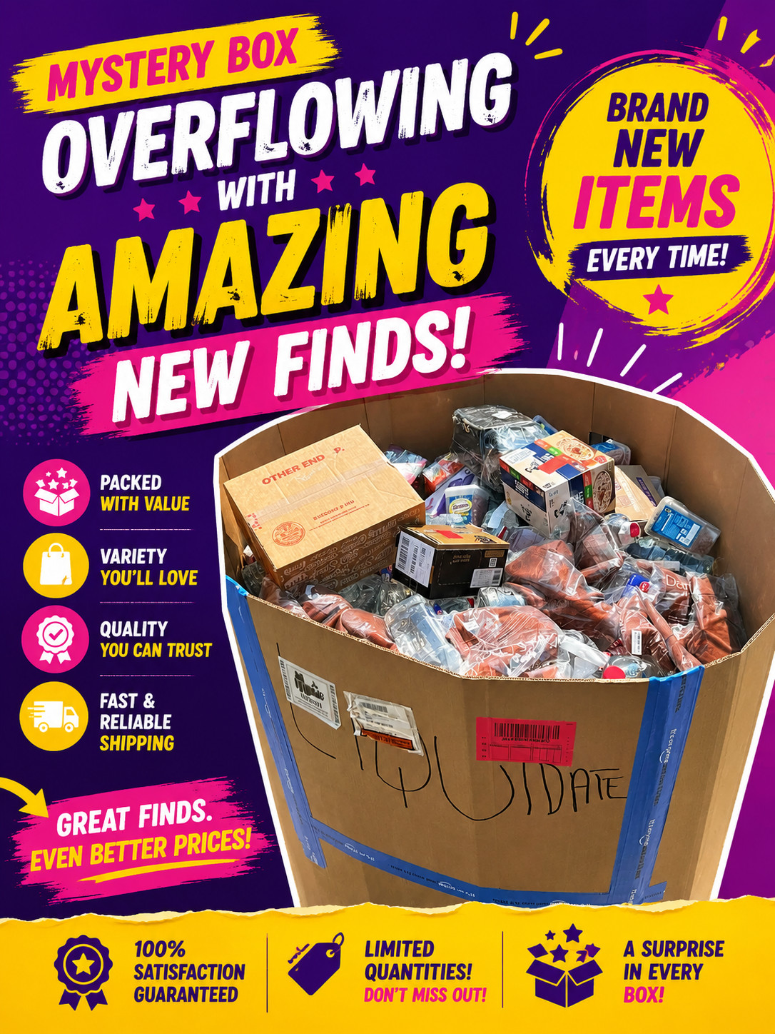 Amazon Clearance Treasure Box – Sealed Overstock Warehouse Bundle