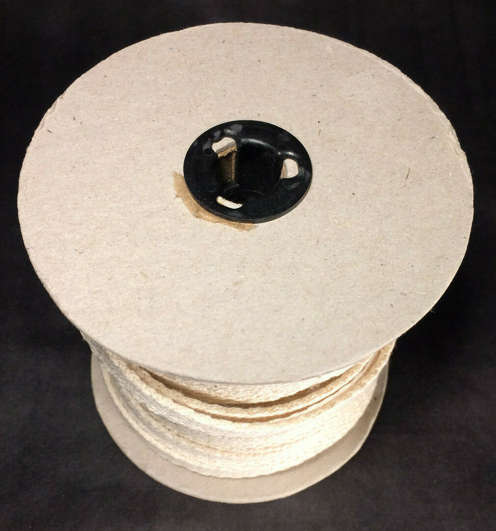 New 1/2″ Wide, #0 Size Flat Cotton Oil Lamp Wick, Sold by Yard, USA Made #WI911Y