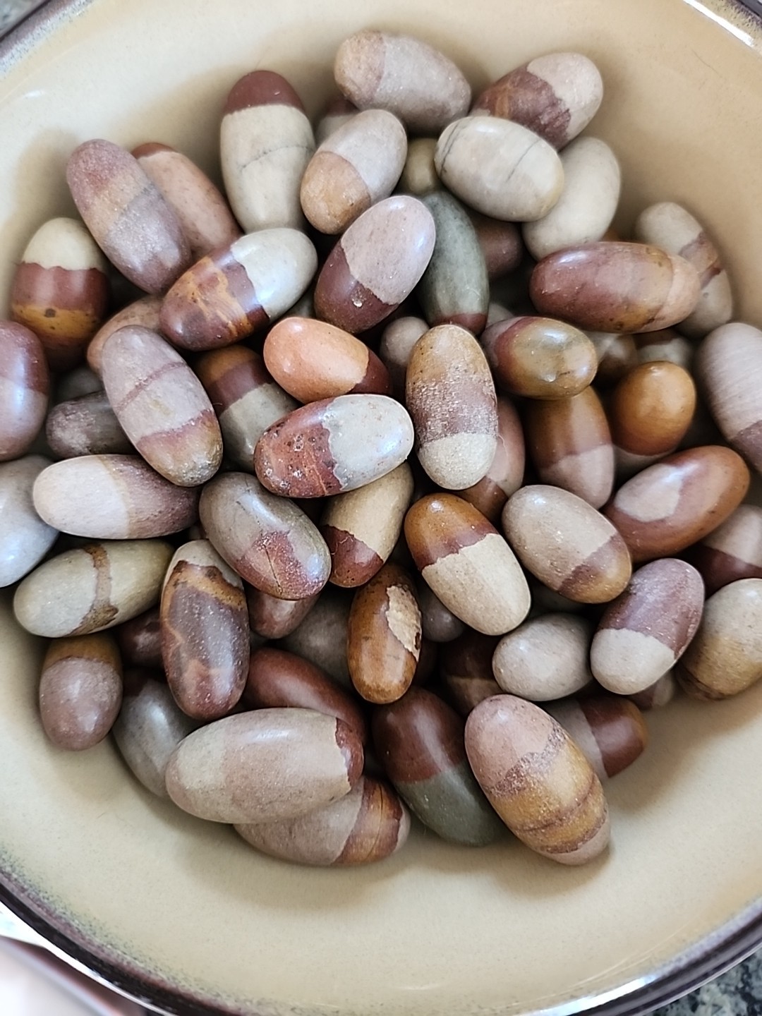 125 Shiva Lingam Narmada River Stones 1–1.5″ Bulk Lot Healing Spiritual 1210g