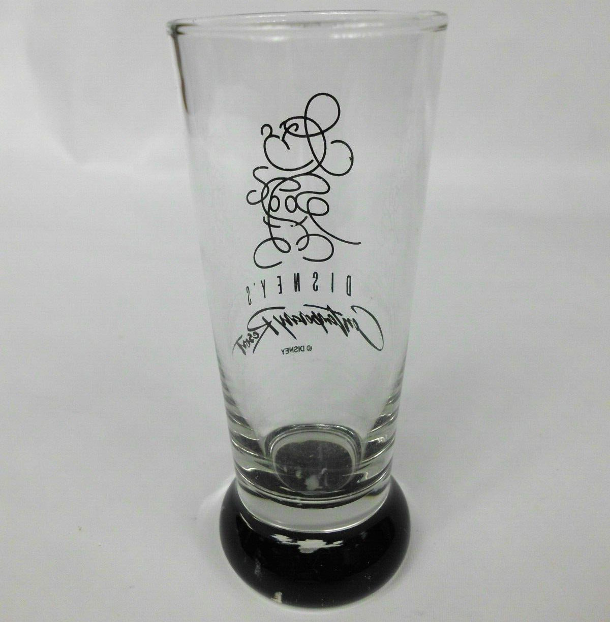 Walt Disney World Parks Contemporary Resort Shot Glass Mickey Sketch Black 4.25″