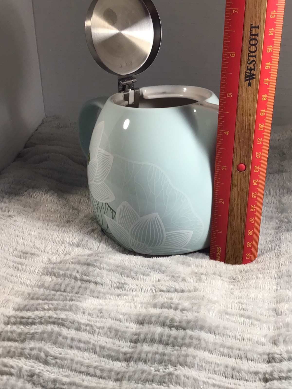 tea pots vintage Mint Green Ceramic Teapot with Stainless Steel Infuser Lid – Mo