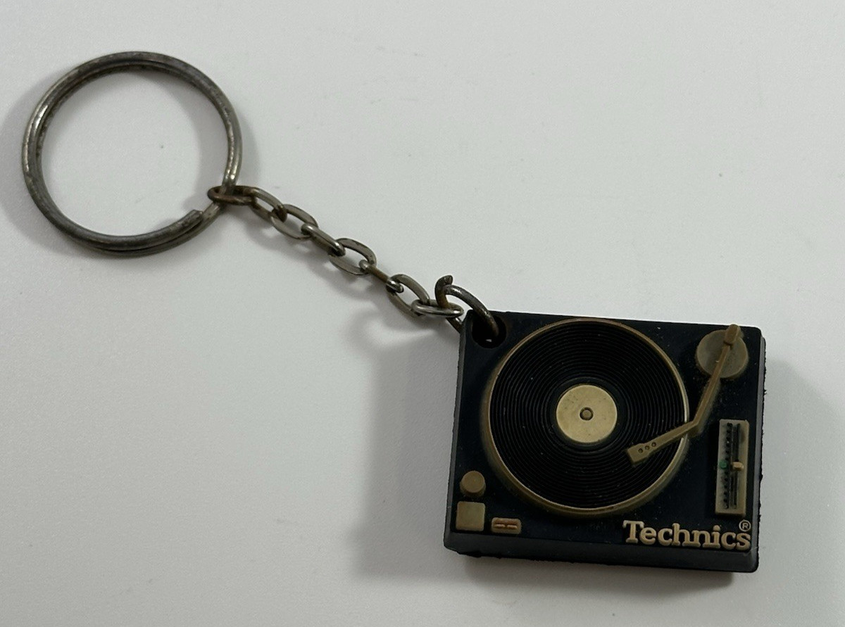 Technics 1210 Turntable Rubber Keychain DJ Record Player