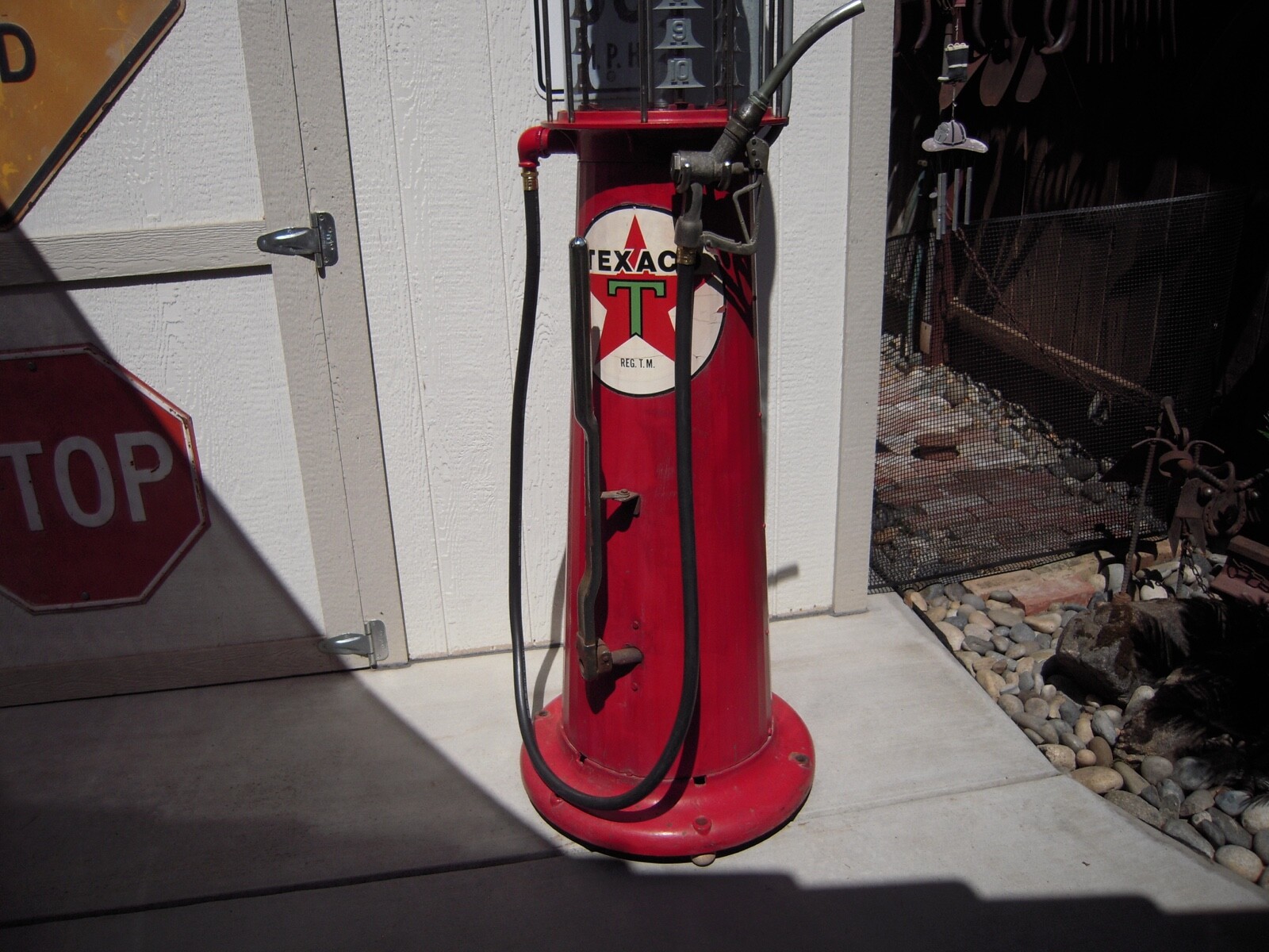 GAS PUMP HOSE 8 FOOT X 3/4″ BRASS ENDS DISPLAY HOSE FOR PUMP RESTORATION ONLY