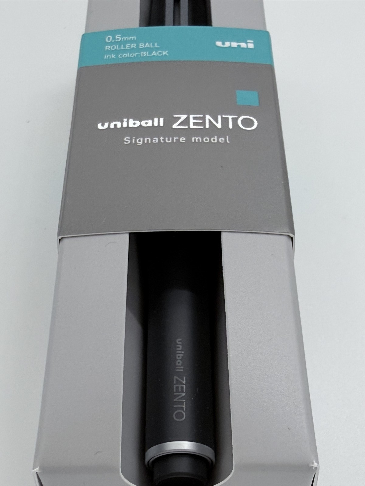 Mitsubishi Pencil Uniball Zento Signature Model Metallic Black 0.5mm Japan NEW