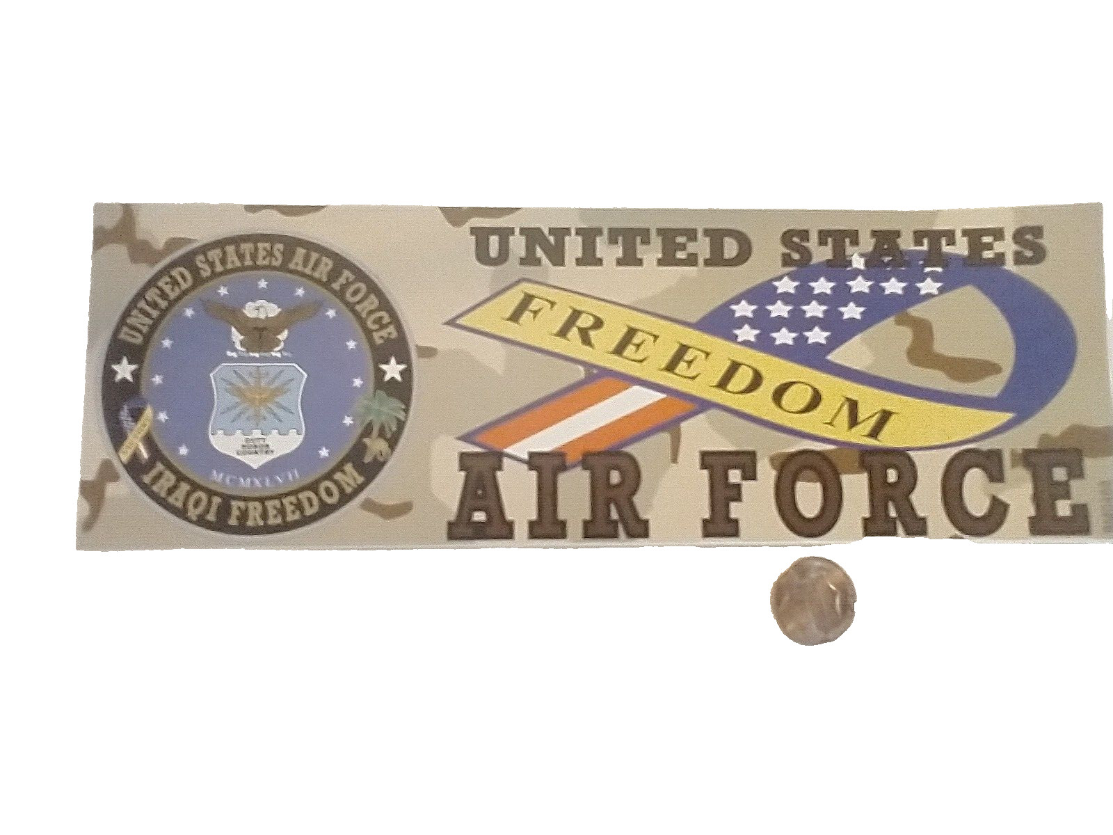 3X9″ Bumper Sticker IRAQI FREEDOM AIR FORCE