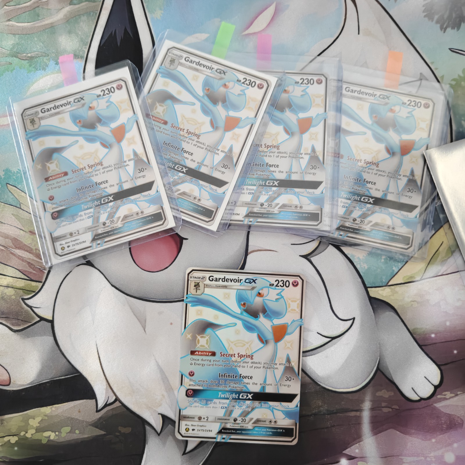 Pokemon TCG Gardevoir GX Full Art Holo Card SV75/SV94 Hidden Fates NM
