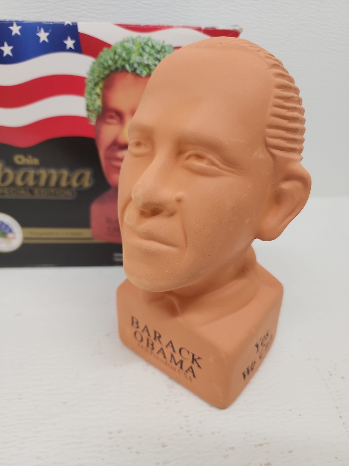 Barack Obama Chia Pet Special Edition „Determined“ President – Open Box