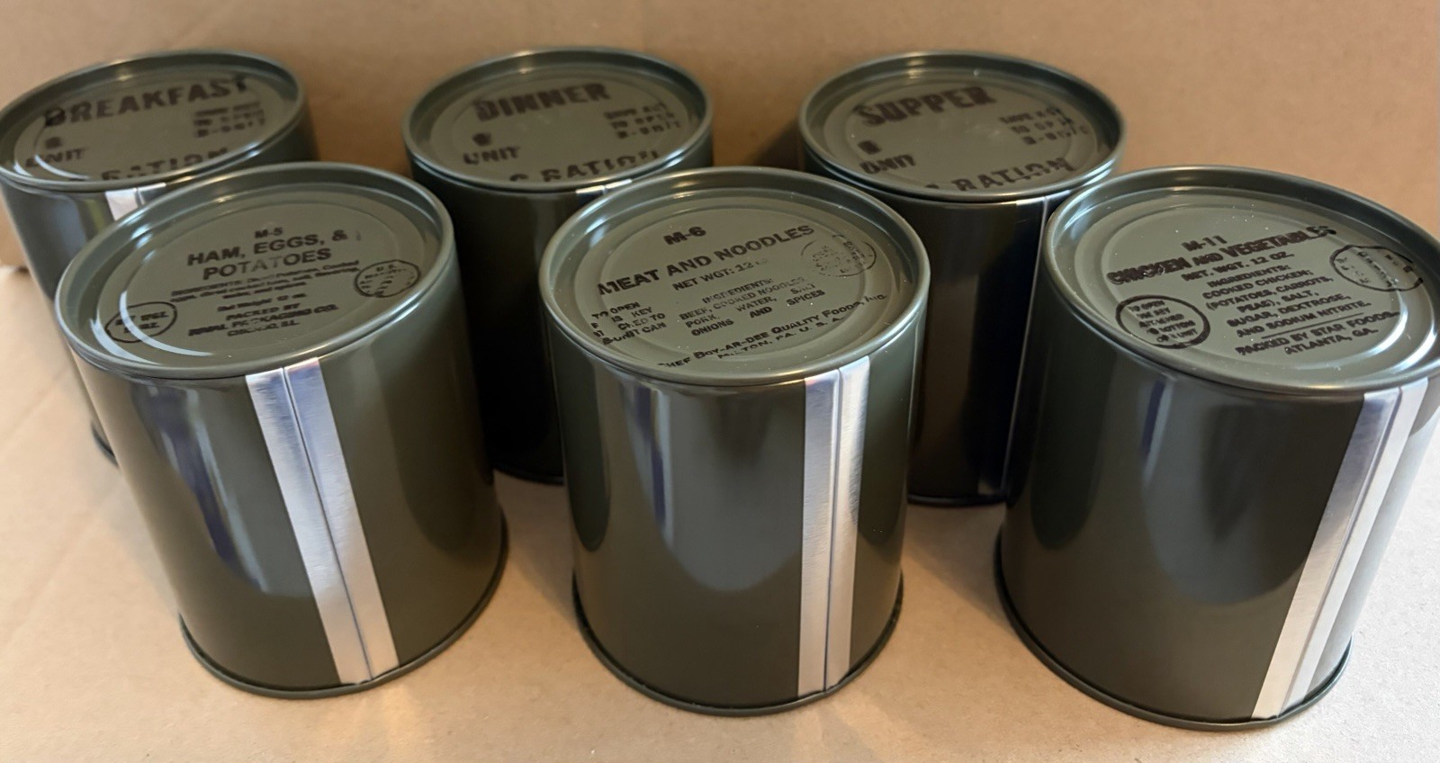 Late WWII OD C Ration B Unit – Fully Edible, Reusable and Historically Accurate