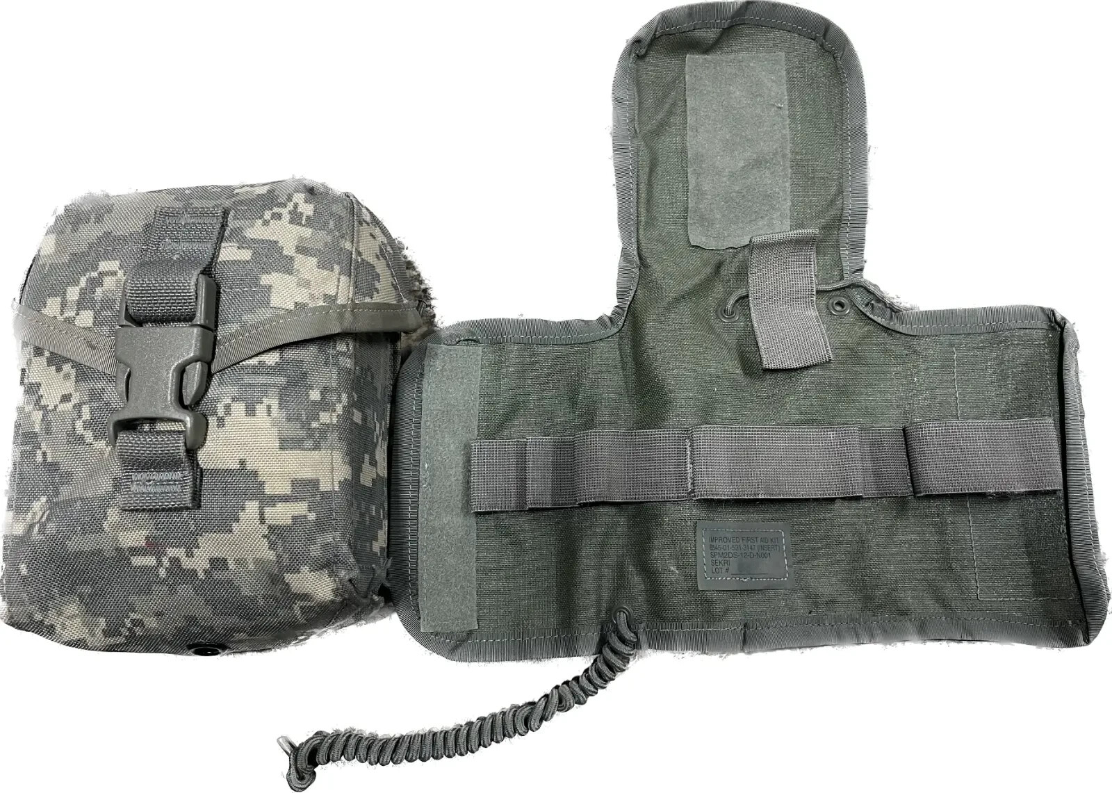 US Army ACU Molle IFAK First Aid Pouch with Insert – No Contents EXCELLENT